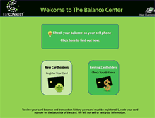 Tablet Screenshot of mycardbalance.info